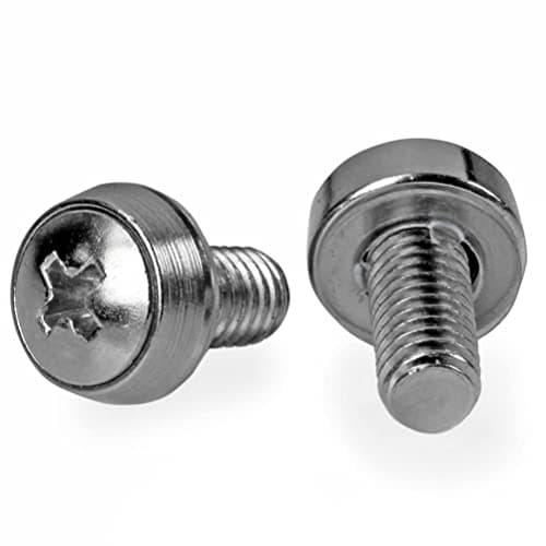 Image of StarTech.com M6 x 12mm - Screws - 100 Pack - M6 Mounting Screws for Server Rack & Cabinet (CABSCREWSM62)