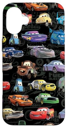 Image of Disney PIXAR Cars Pattern Print Case for iPhone 16 Plus