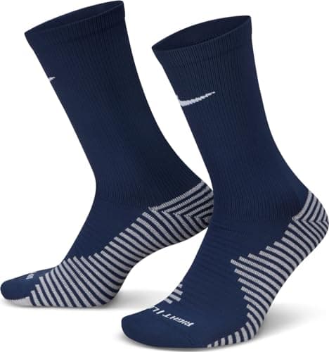 Image of NIKE DH6620-410 U NK STRIKE CREW WC22 Socks Unisex Adult MIDNIGHT NAVY/WHITE Size M