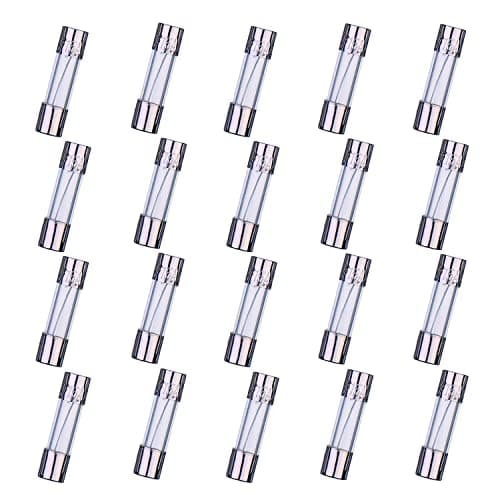 Image of HUAREW F15AL250V 20 Pcs 5x20mm Fast-Blow Glass Fuse 15A 250V 0.2x0.78 inch time delay Fuse(Pack of 20 Pcs)