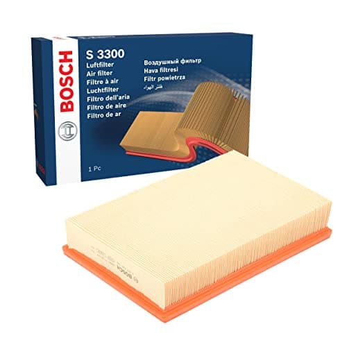Image of Bosch S3300 Car Air Filter - Separates Particles from the Air Intake - Moisture-resistant plus High Tensile Strength
