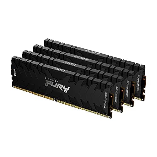 Image of Kingston FURY Renegade 64 GB (4 x 16 GB) 3000 MHz DDR4 CL15 Desktop Memory Kit of 4 KF430C15RB1K4/64