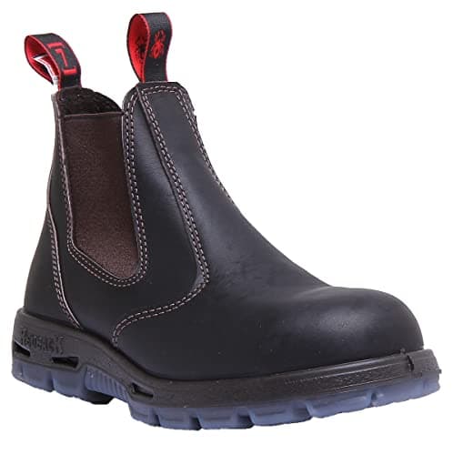 Image of Redback USBOK Chelsea Boots Claret Brown with Steel Toe Cap from Australia (UK size 12)