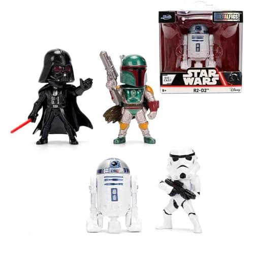 Image of Jada Toys Star Wars Figure (1 Piece) - 1 of 4 Star Wars Metal Collectible Figures for Film Fans and Collectors Ages 8 and up, Random Selection, Approximately 6.5 cm