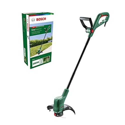 Image of Bosch Electric Grass Trimmer EasyGrassCut 26 (280 Watt, Cutting Diameter 26 cm, Weight: 2 kg, in Carton Packaging)
