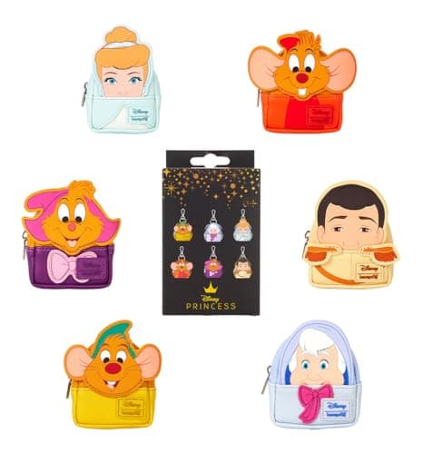 Image of Loungefly Disney Cinderella 75th Anniversary Mystery Mini Backpack Bag Charm
