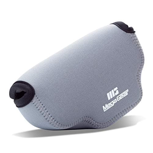 Image of MegaGear MG1938 Ultra Light Neoprene Camera Case compatible with Olympus OM-D E-M10 Mark IV - Gray