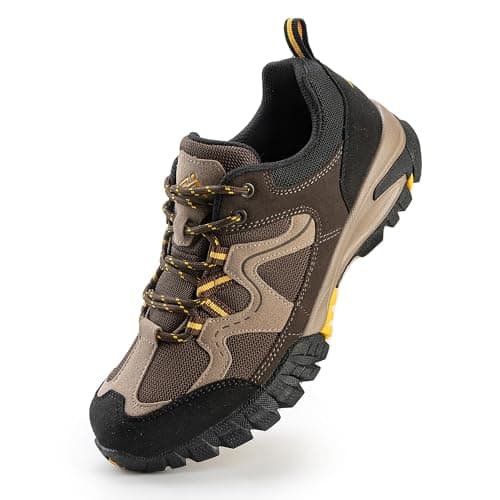 Image of CC-Los Women's Lightweight Hiking Shoes for Walking, Outdoor & Climbing Dark Brown Wide Size 6.5