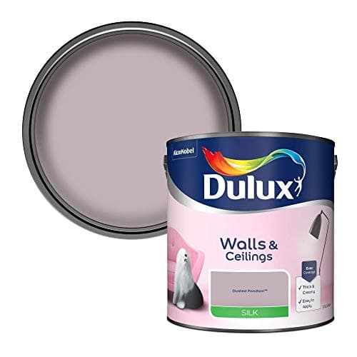 Image of Dulux Silk Emulsion Paint For Walls And Ceilings - Dusted Fondant 2.5 Litres