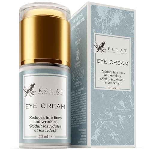 Image of Eclat Skincare Under Eye Cream for Dark Circles & Puffiness – Anti Aging Formula for Wrinkles - Moisturizer for Fine Lines, Crows Feet & Eye Bags – Hydrating Treatment for Firming & Smoothing 30ml
