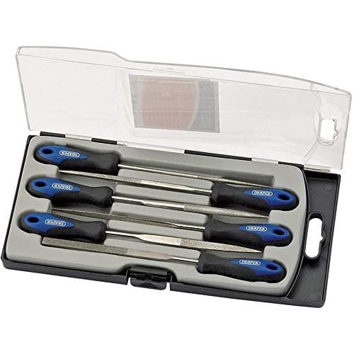Image of Draper 47817 Soft Grip Diamond Needle File Set of 6, 150mm