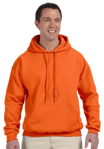 Image of GILDAN Heavyweight DryBlend Adult Unisex Hooded Sweatshirt Top/Hoodie (13 Colours) (2XL) (Orange)
