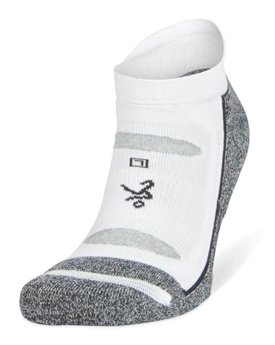 Image of Balega Blister Resist Performance No Show Socks, Ultimate Anti-Blister Protection, Ergonomic Fit, Moisture-Wicking, Cushioned Comfort, 1 Pair, Ideal for Running & Hiking -White - Medium (UK Size 7-9)