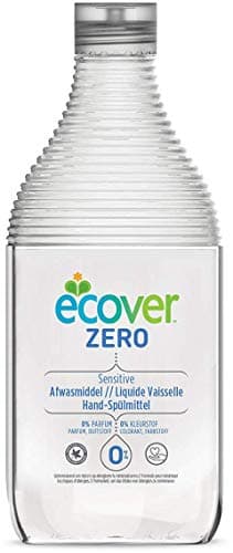 Image of Ecover Zero Hand Washing-Up Liquid, Fragrance-Free, 6 x 450 ml