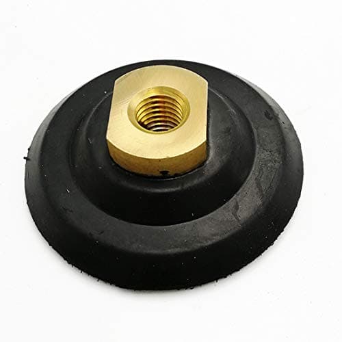 Image of SHDIATOOL Rubber Backer Pad 3 Inch Hook and Loop Backing pad M14 Arbor
