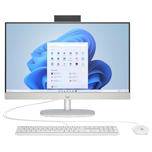 Image of HP 27-CR0000NA | AMD Ryzen 7 7730U | 16GB RAM 512GB SSD | 27" All-in-One Computer | Windows 11 Home | Professional Desktop for Work, Study & Entertainment | Fast Performance | Wi-Fi | HDMI