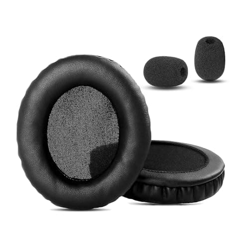 Image of HTINDUSTRY Earpads Replacement Cushion Compatible with Roccat ElO 7.1 AIR/ELO 7.1 USB/ELO X Stereo Headsets Ear pads with Softer Protein Leather/Memory Foam