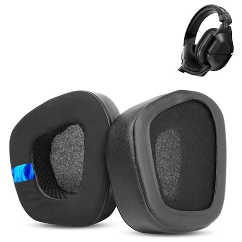 Image of Stealth 600 Earpads,HAIZEEN Earpads Compatible with Turtle Beach Stealth 600 Gen 2 PS5 PS4 Pro Wireless Gaming Headphones Ear pads Replacement Cushion(Cooling Gel layer)