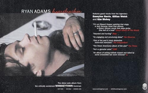 Image of Ryan Adams - Heartbreaker - Miniature Poster/Original Magazine Clipping