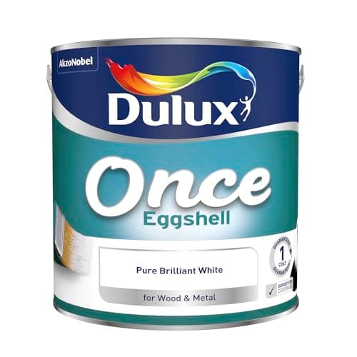 Image of Dulux Retail Once Eggshell - Pure Brilliant White - 2.5L