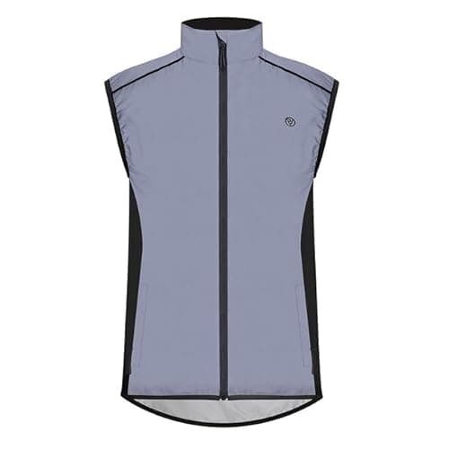 Image of Proviz Men's Active Reflective Gilet - REFLECT360 Cycling & Running Vest, Windproof, Water-Resistant, Hi Vis, Black, L