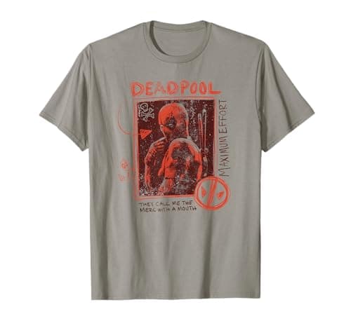 Image of Marvel Deadpool & Wolverine Maximum Effort Deadpool T-Shirt