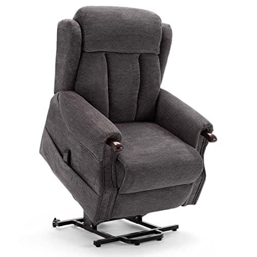 Image of HALTON DUAL MOTOR ELECTRIC RISE RECLINER FABRIC ARMCHAIR LIFT ASSIST MOBILITY RISER CHAIR - HEAVY DUTY WEIGHT UP TO 26 STONE