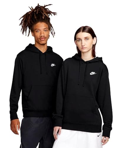 Image of Nike CZ7857 M NSW CLUB HOODIE PO FT Sweatshirt mens black/black/white L