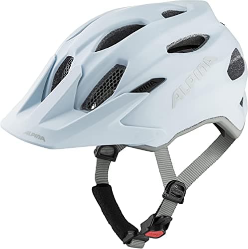 Image of ALPINA Unisex - Children, CARAPAX JR. cycling helmet, dove blue-grey matt, 51-56 cm