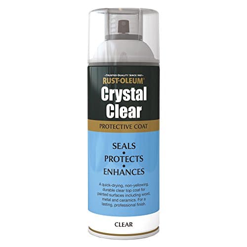 Image of Rust-Oleum AE0040002E8 400ml Crystal Clear Spray Paint-Semi Gloss, 400 ml (Pack of 2)