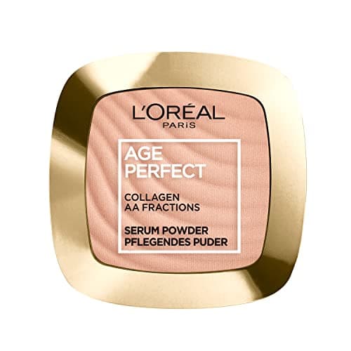 Image of L'Oréal Paris Pari Nourishing Powder for Mature Skin, for a Silky Radiant Complexion, Age Perfect Compact Powder, No. 03 Medium to Dark, 1 x 9 g