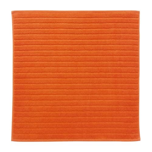 Image of Christy Prism Bath Shower Mat | Turkish Cotton | 850GSM | Super Absorbent and Soft | 60cm x 60cm| Orangeade