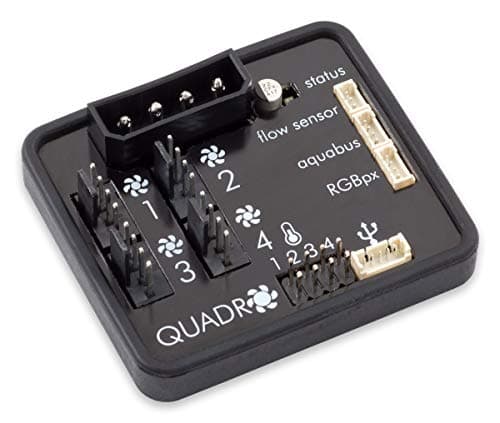 Image of Aqua Computer Quadro PWM Fan Controller with Ambient/Backlight Connector