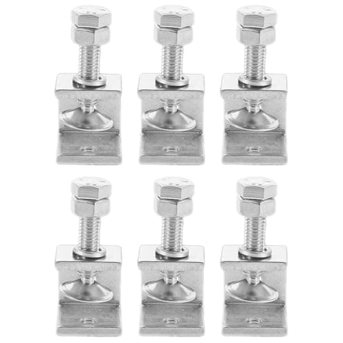 Image of Hniuyun 6 Pcs 20mm 304 Stainless Steel Heavy Duty C-Clamps – Adjustable Wide Jaw Opening, Tiger Clamp for Metalworking, Woodworking, Construction, Silver