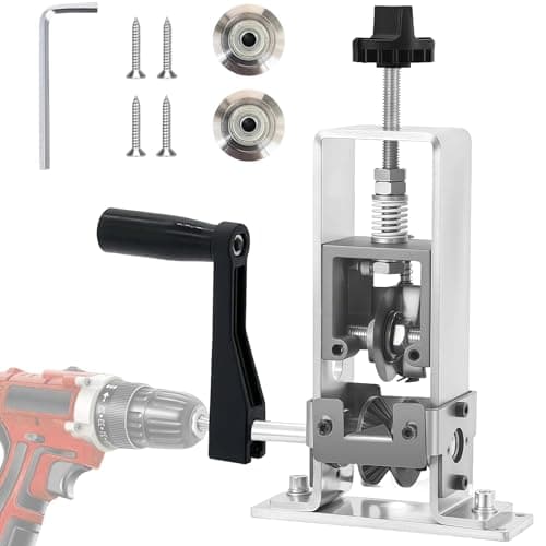 Image of Manual Wire Stripping - Cable Stripper Tool with Hand Crank or Drill Powered, Adjustable Copper Wire Stripper Machine 1–25mm Tool Scrap Copper Cable Recycling