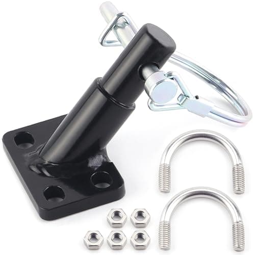 Image of 2025 New Upgraded Bike Trailer Hitch Coupler Attachment, Bicycle Side Mount Universal Adapter for Schwinn/Instep Bike Trailer, Fits Kids & Pet Bicycle Cargo Trailers, Quick Install and Remove Black