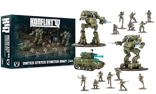 Image of Warlord Games Konflikt 47 United States Starter Army - Highly Detailed 28mm Scale Miniatures