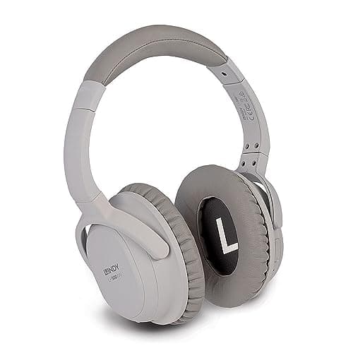 Image of LINDY 73200 LH500XW Wireless Headphones with Active Noise Cancelling Grey