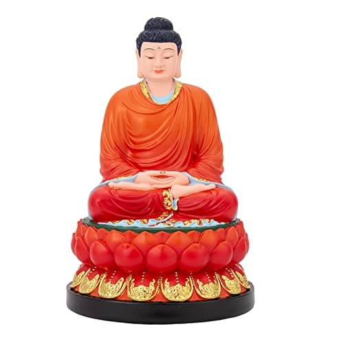 Image of FENGSHUI-CAISHEN Large Buddha Statue - Meditating Sitting Buddha, Handmade Sakyamuni Sculpture for Zen Meditation Home Decor, Indoor & Outdoor Use