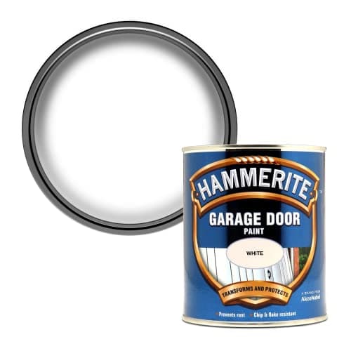 Image of Hammerite 5092848 750ml Garage Door Paint - smooth white