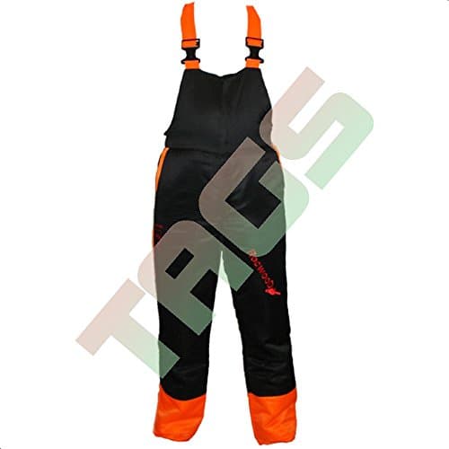 Image of RocwooD Chainsaw Protection Safety Bib & Brace Trousers Foresty Safety Durable Chaps High- Visibility Protective Gear Heavy-Duty Forestry PPE Size XL Extra Large