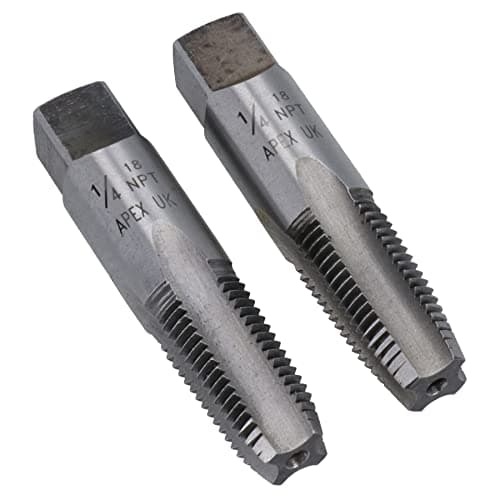 Image of 1/4" x 18 NPT Imperial Tungsten Steel Taper and Plug Set TD079