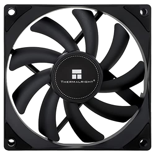 Image of Thermalright TL-9015B 92mm CPU Cooling Fan - 4-Pin PWM, Silent 15mm Slim Desktop Black Case Fan, 2700RPM