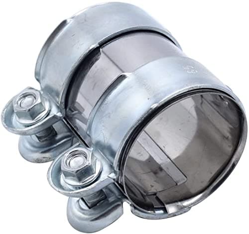Image of 1 PC 65 x 90mm Exhaust Pipe Sleeve Connector Stainless Steel Clamp 1K0253141P 13278371 Compatible with Audi A3 A4 A5 A6 A7 A8 VW SKODA SEAT