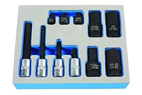 Image of Laser 7064 Brake Caliper Socket & Bit Set 11pc - for German Vehicles