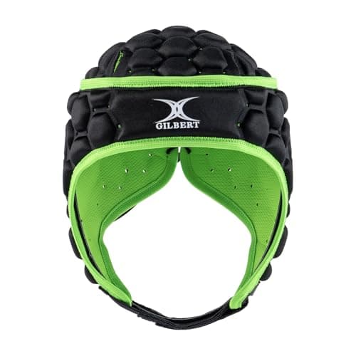 Image of Gilbert Mens XP 250 Headguard Black/Green L