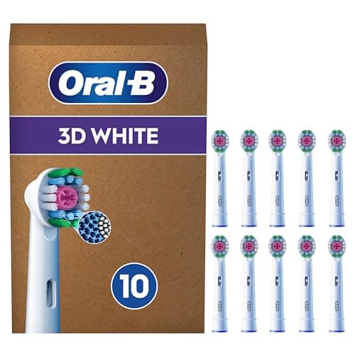 Image of Oral-B Original Pro 3D White Electric Toothbrush Heads, 10 Count - Replacement Brush Heads with Polishing Cup, Teeth Whitening, Mailbox Compatible