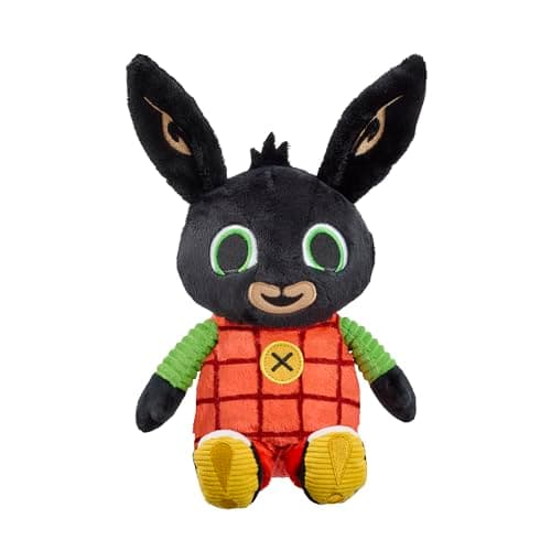 Image of Rainbow Designs Talking Bing Soft Toy - Interactive Character Plush Toy with Squeezable Tummy Feature, Super Soft Fabric Cute Stuffed Animal for Preschool Children & Imaginative Play