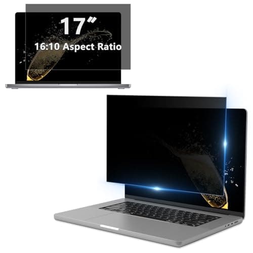 Image of CeiBand Privacy Screen for 17 Inch Laptops, 17" Laptop Privacy Film [Removable] Anti-Blue Light Glare Screen Protector for Dell/Hp/Acer/Lenovo/ThinkPad/Samsung/Asus/Sony [16:10]