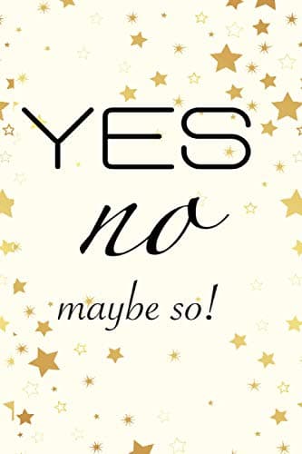 Image of Yes no maybe so !: notebook girly